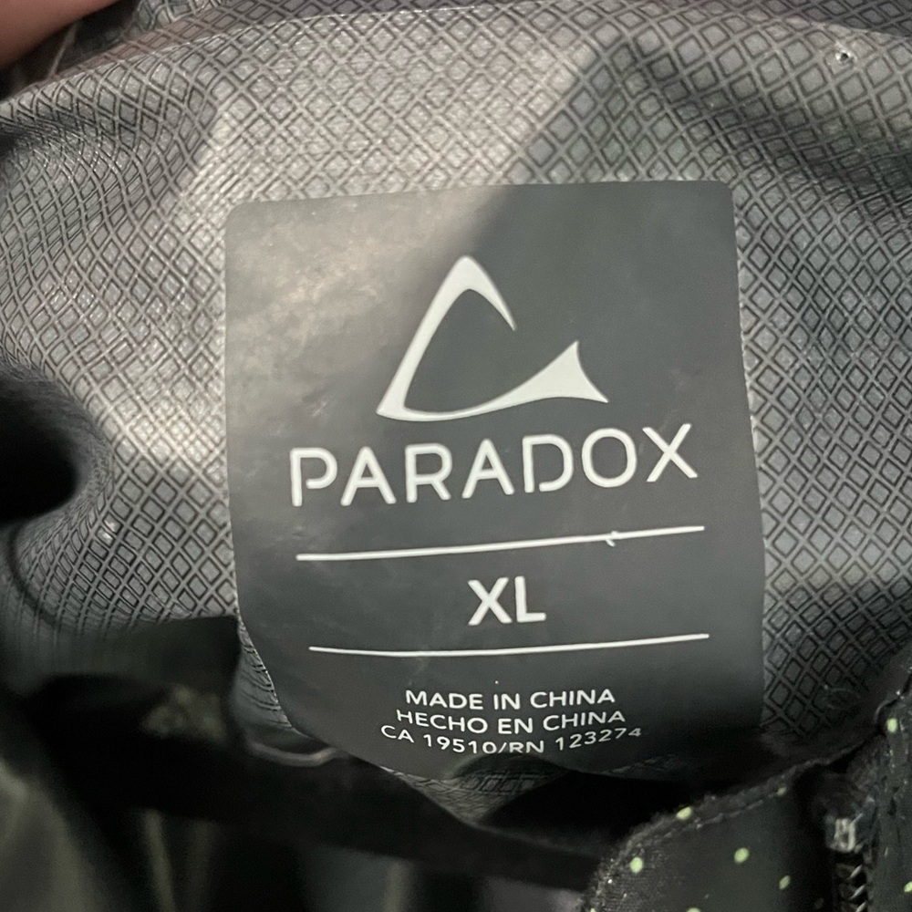 Paradox Black Green Polkadot Rain Jacket Size XL - Picture 2 of 12